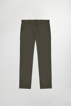 NN07 Theo Regular Fit Army Green Chino 1420