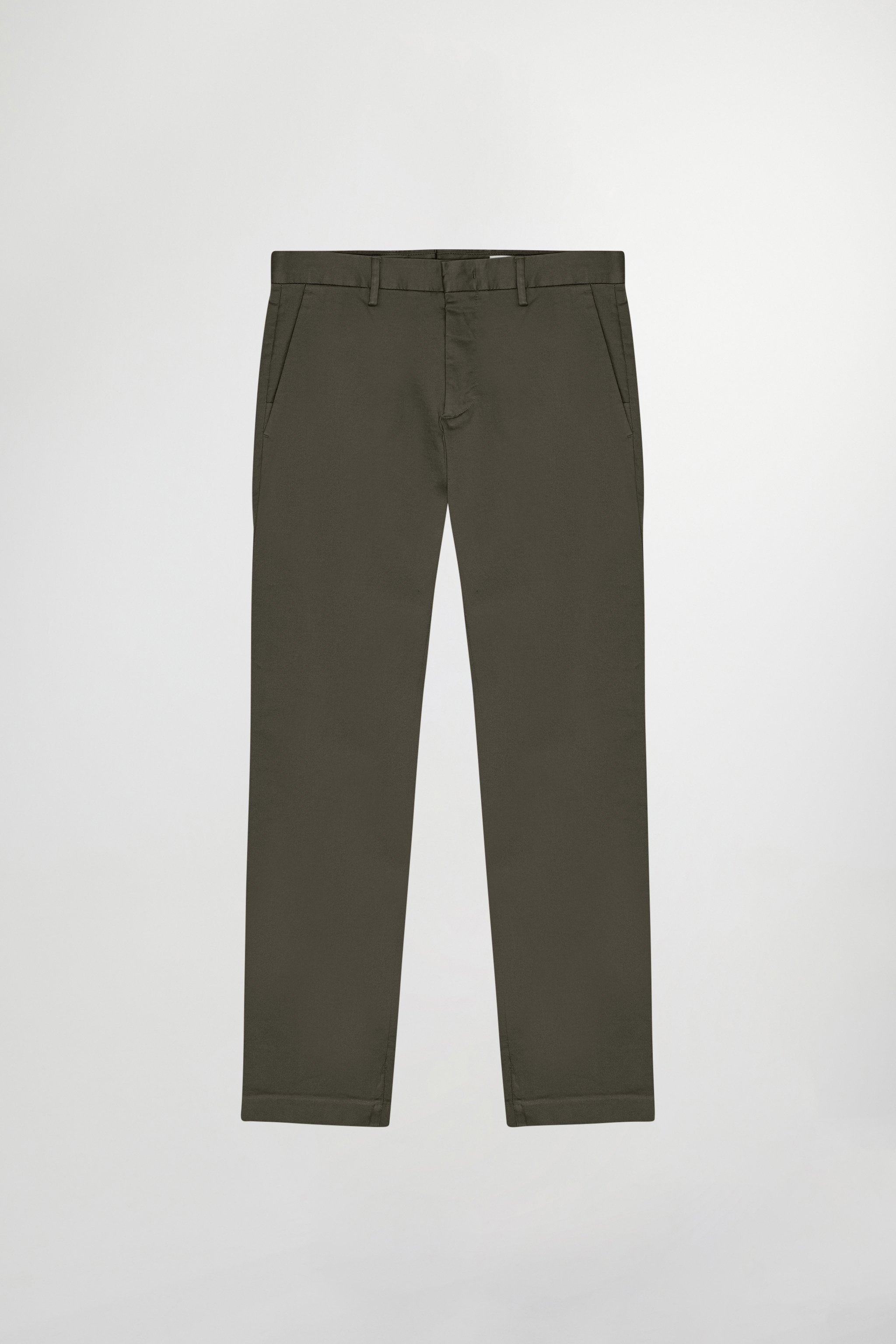 NN07 Theo Regular Fit Army Green Chino 1420