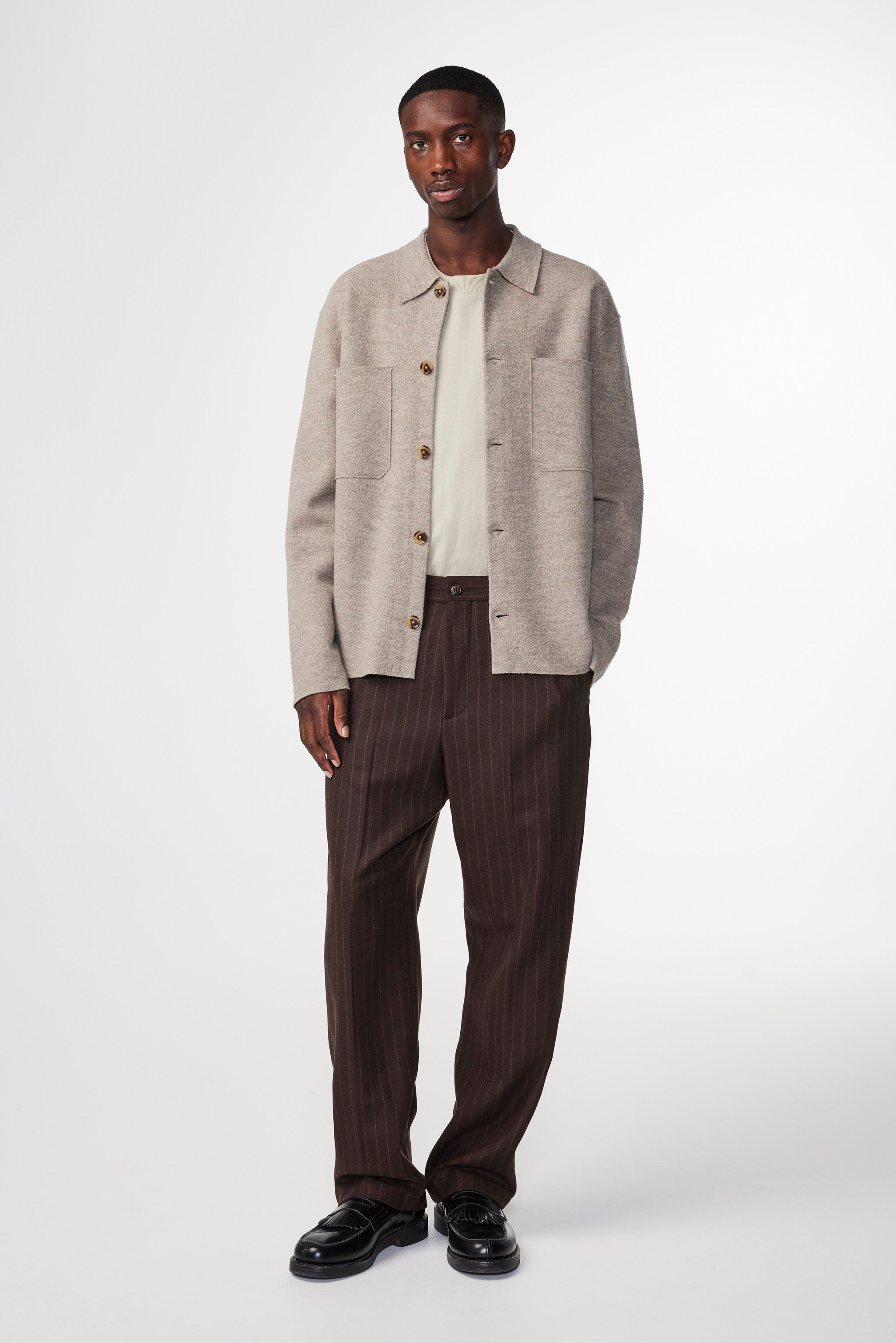 NN07 Blaze Boiled Wool Overshirt 6398