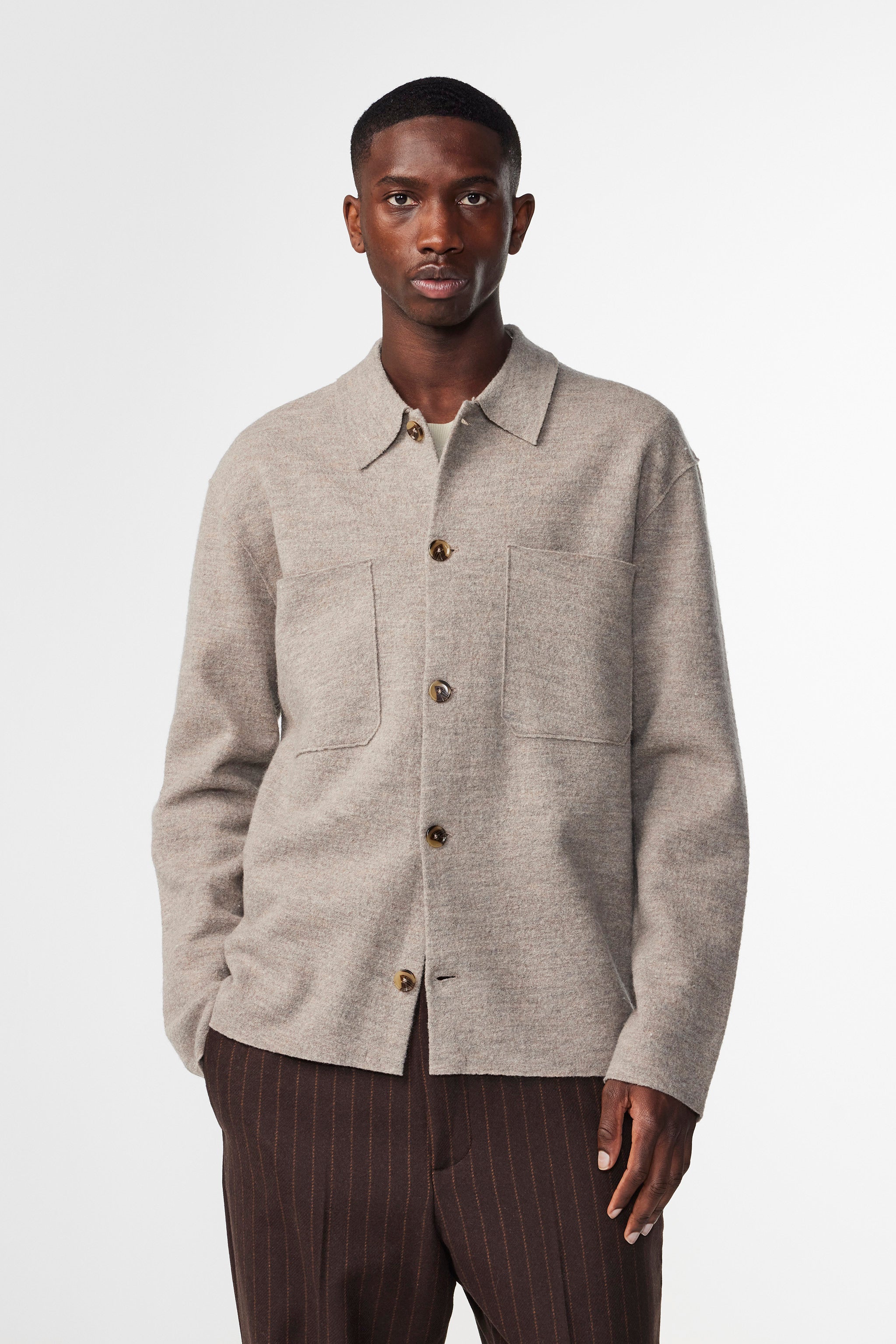 NN07 Blaze Boiled Wool Overshirt 6398