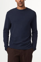 NN07 Clive Waffle Knit Long Sleeve 3323