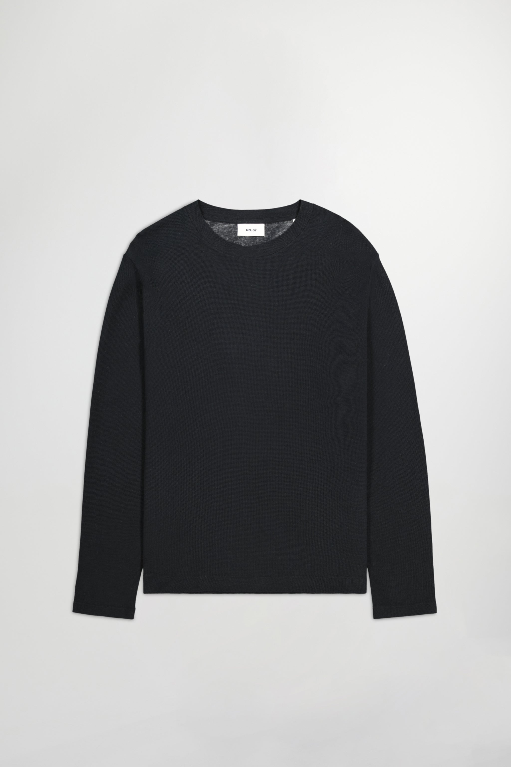 NN07 Clive Waffle Knit Long Sleeve 3323