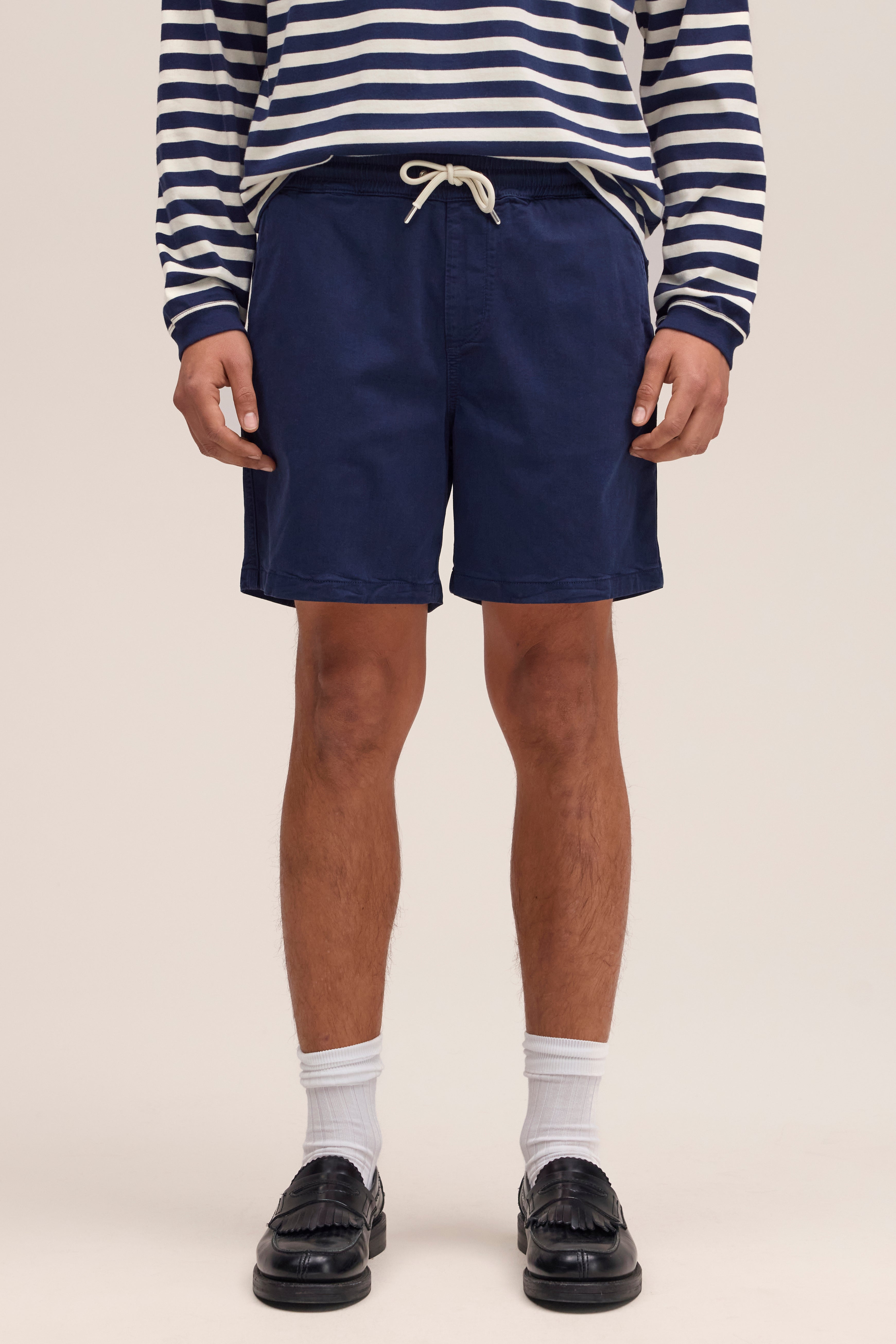 NN.07 Gregor Drawstring Shorts 1154 - Navy Blue