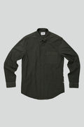 NN07 Arne Dark Army Green Button Down Fine Cord Shirt 5082