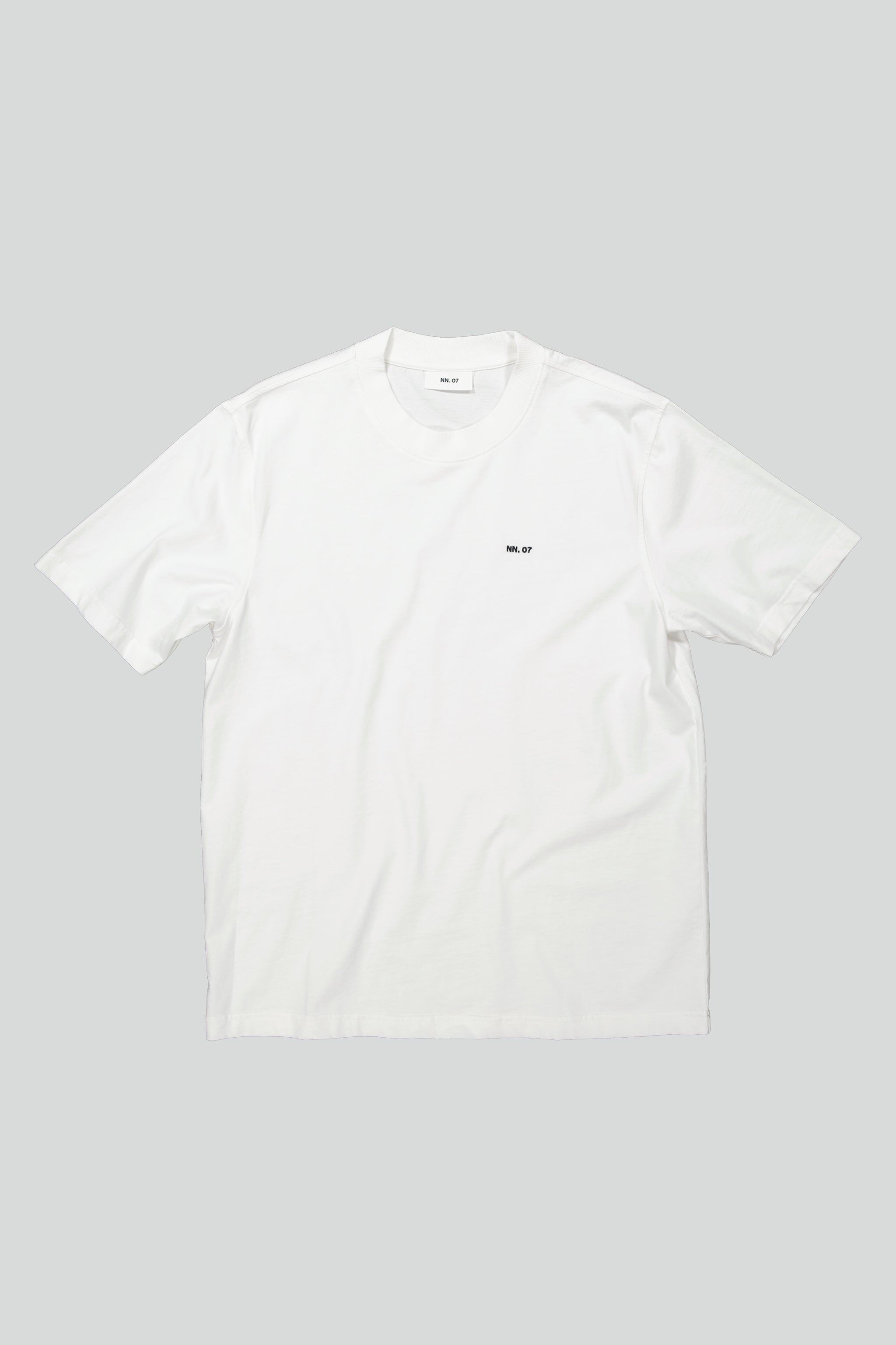 NN07 Adam Embroided Logo Pima Cotton T-Shirt 3209