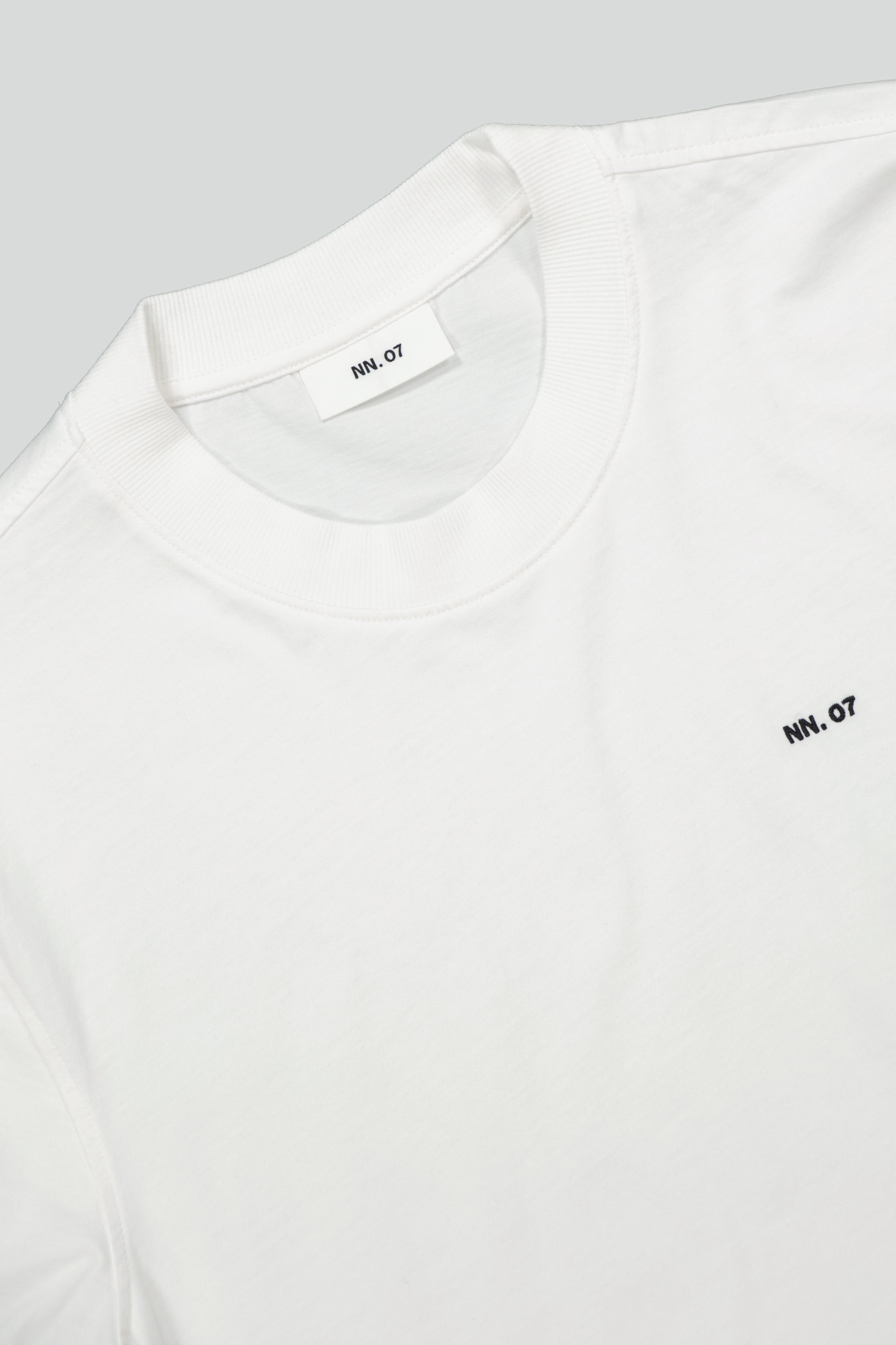 NN07 Adam Embroided Logo Pima Cotton T-Shirt 3209