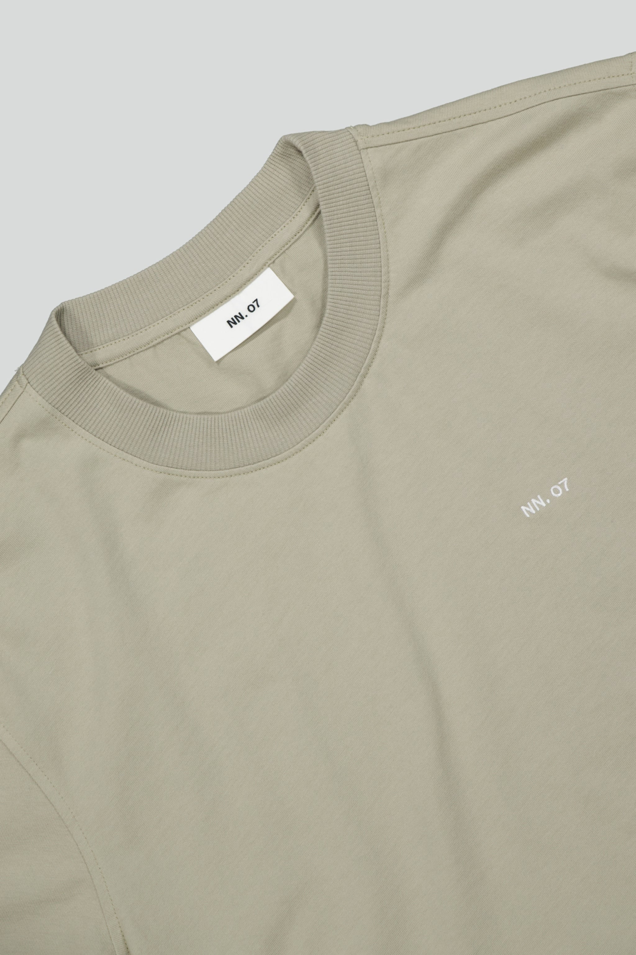 NN07 Adam Embroided Logo Pima Cotton T-Shirt 3209