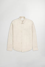 NN.07 Arne Button Down Linen Shirt 5706 - Oat