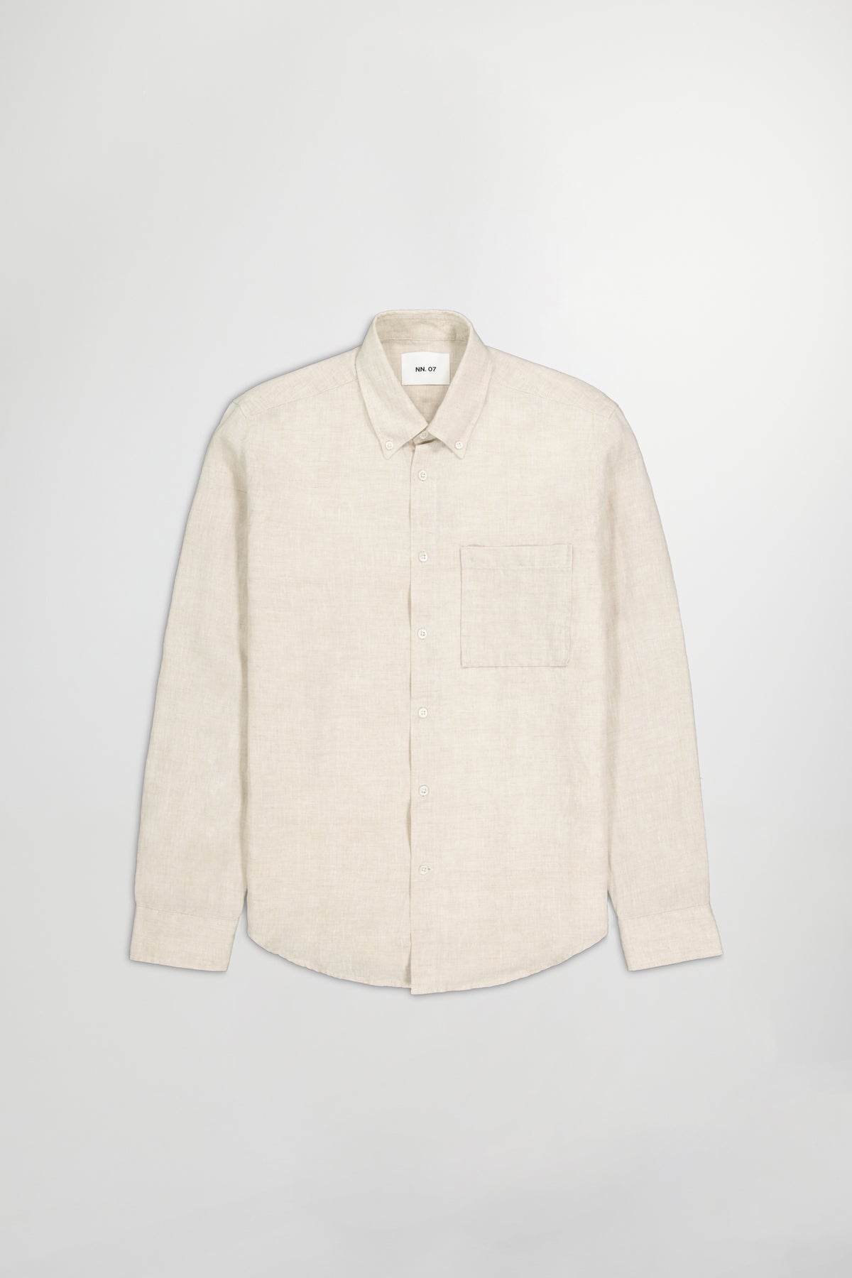 NN.07 Arne Button Down Linen Shirt 5706 - Oat
