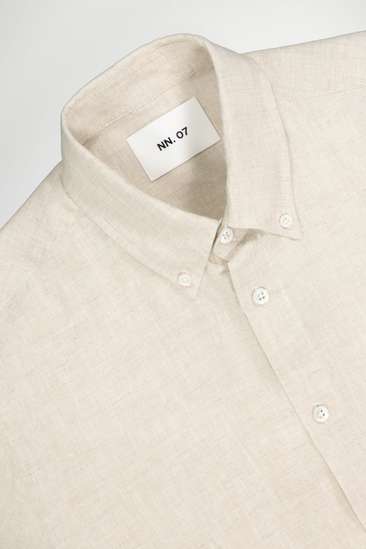 NN.07 Arne Button Down Linen Shirt 5706 - Oat