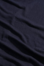 NN.07 Ryan Knitted Linen Polo - Navy Blue