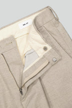 NN07 Bill Pleated Cotton Blend Trouser 1067