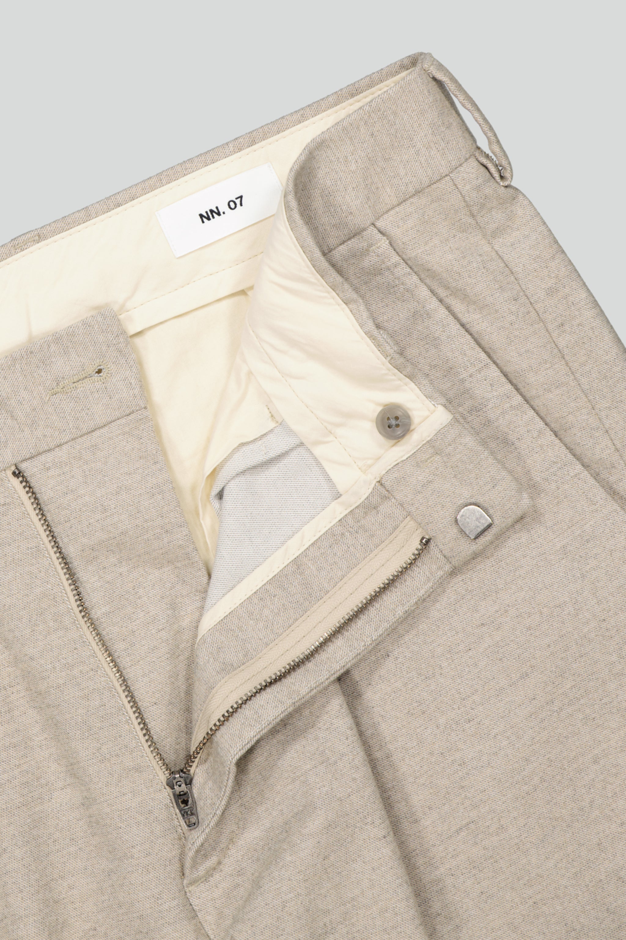 NN07 Bill Pleated Cotton Blend Trouser 1067