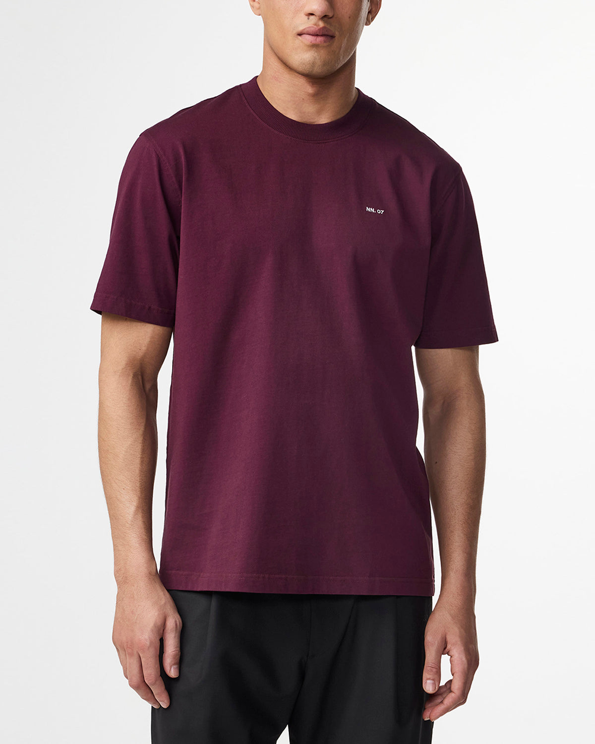 NN07 Adam Embroided Logo Pima Cotton T-Shirt 3209
