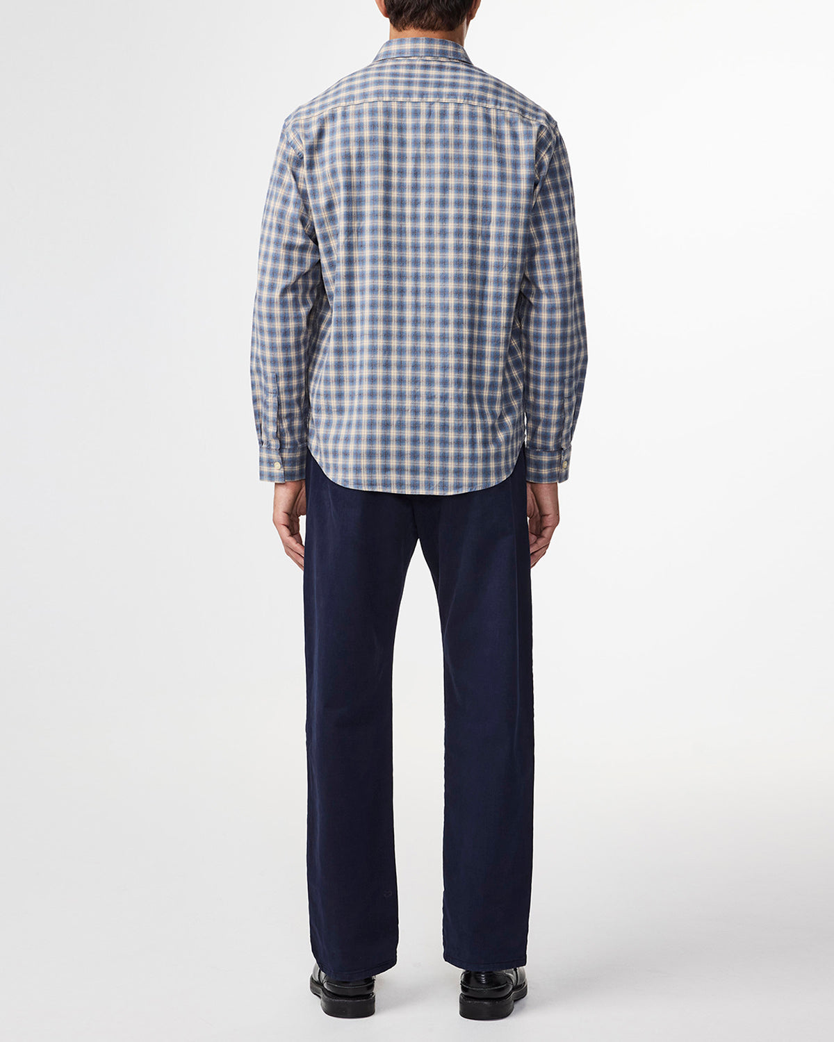 NN.07 Deon Flannel Shirt 5465 - Blue Check