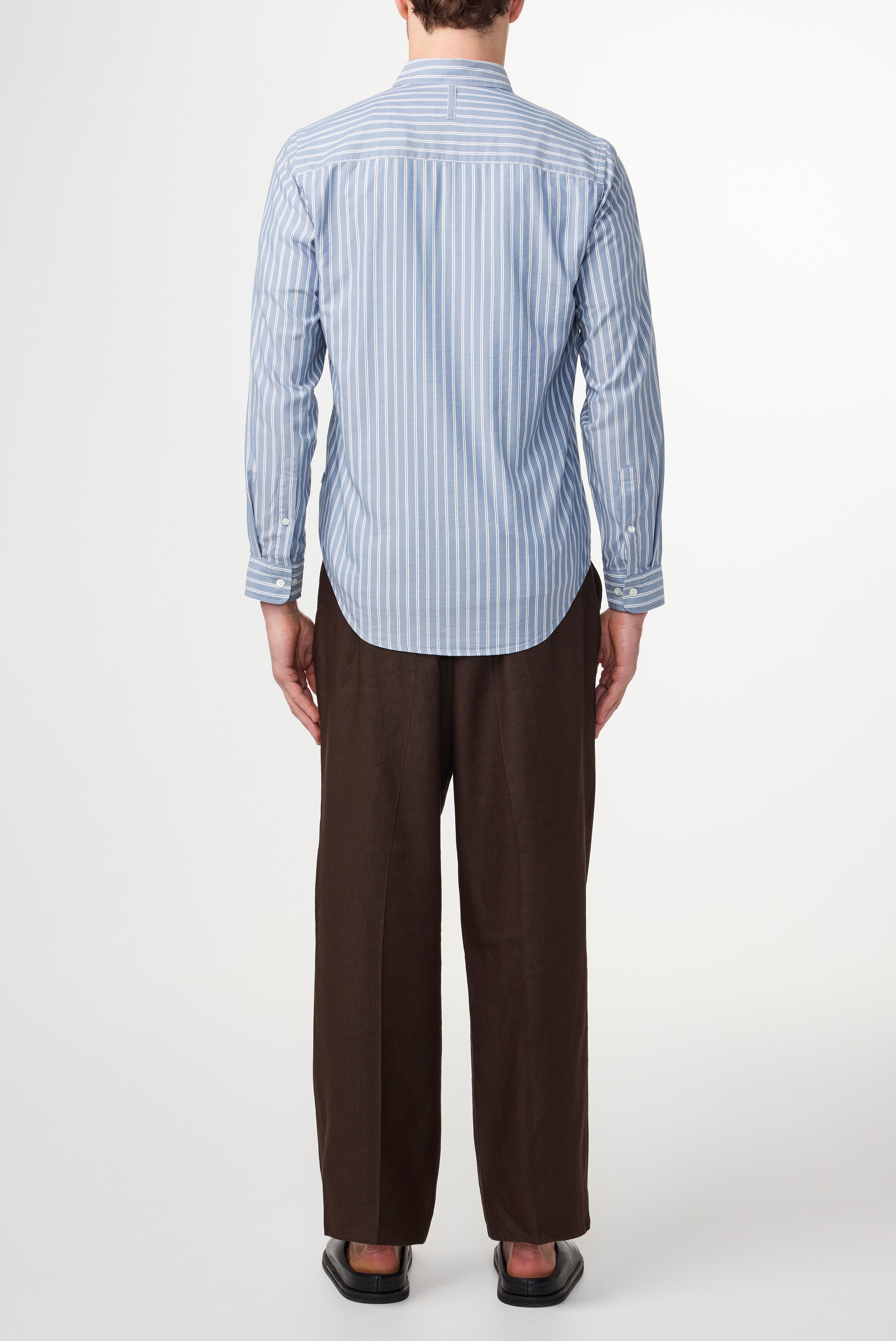 NN07 Arne Stripe Button Down Twill Shirt 5655