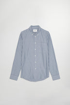 NN07 Arne Stripe Button Down Twill Shirt 5655
