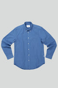 NN07 Arne Button Down Oxford Shirt Gray Blue 5725
