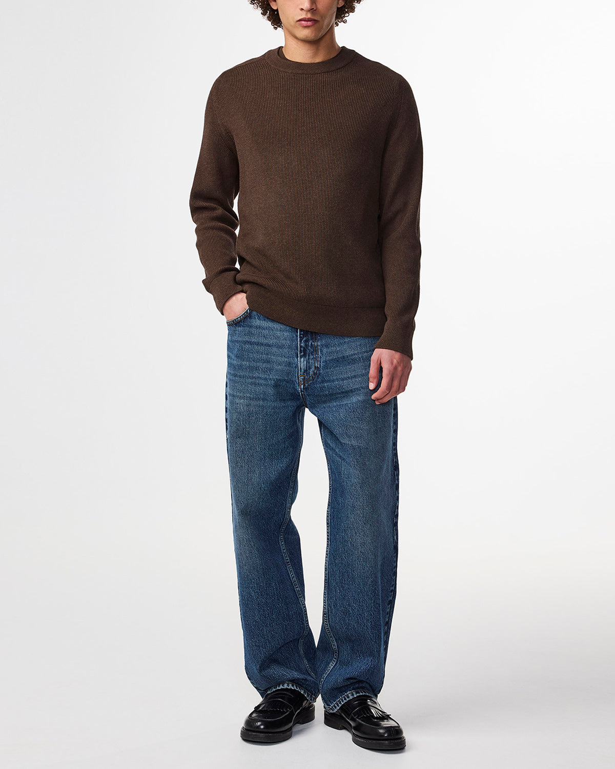 NN07 Kevin Ribbed Sweater 6600