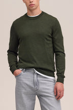 NN.07 Ted Lightweight Wool Sweater 6605 - Dark Army