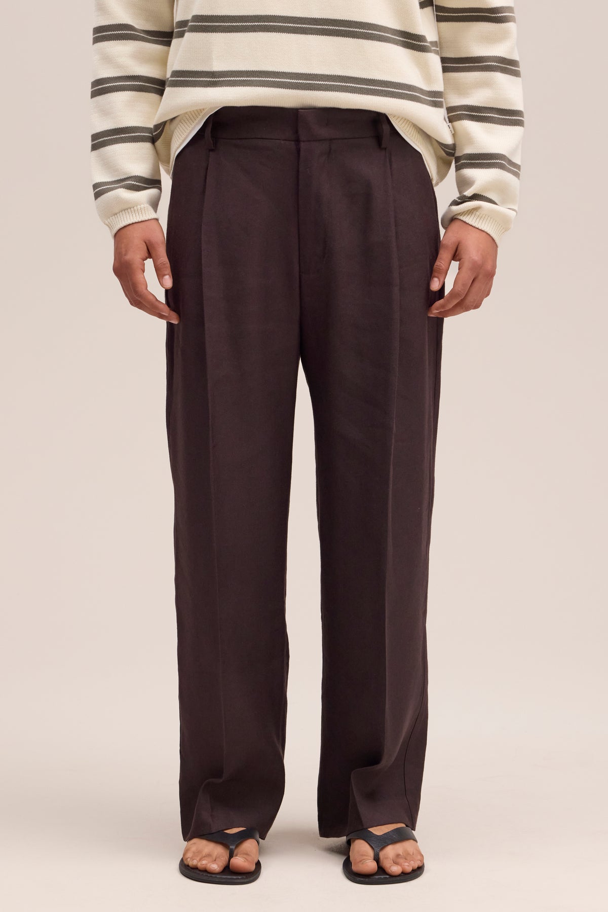NN.07 Kay Relaxed Fit Trousers 1808 - Deep Truffle