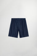 NN07 Billie Drawstring Navy Linen Shorts 1454