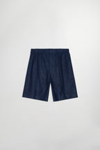 NN07 Billie Drawstring Navy Linen Shorts 1454