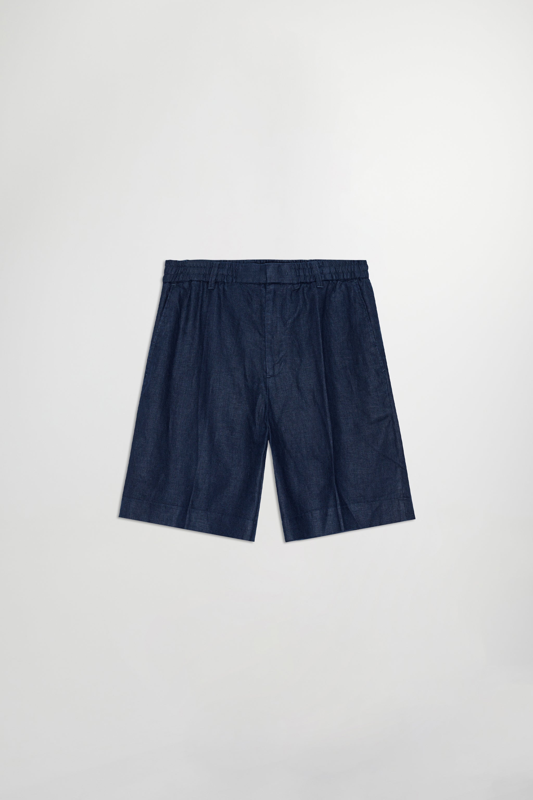 NN07 Billie Drawstring Navy Linen Shorts 1454