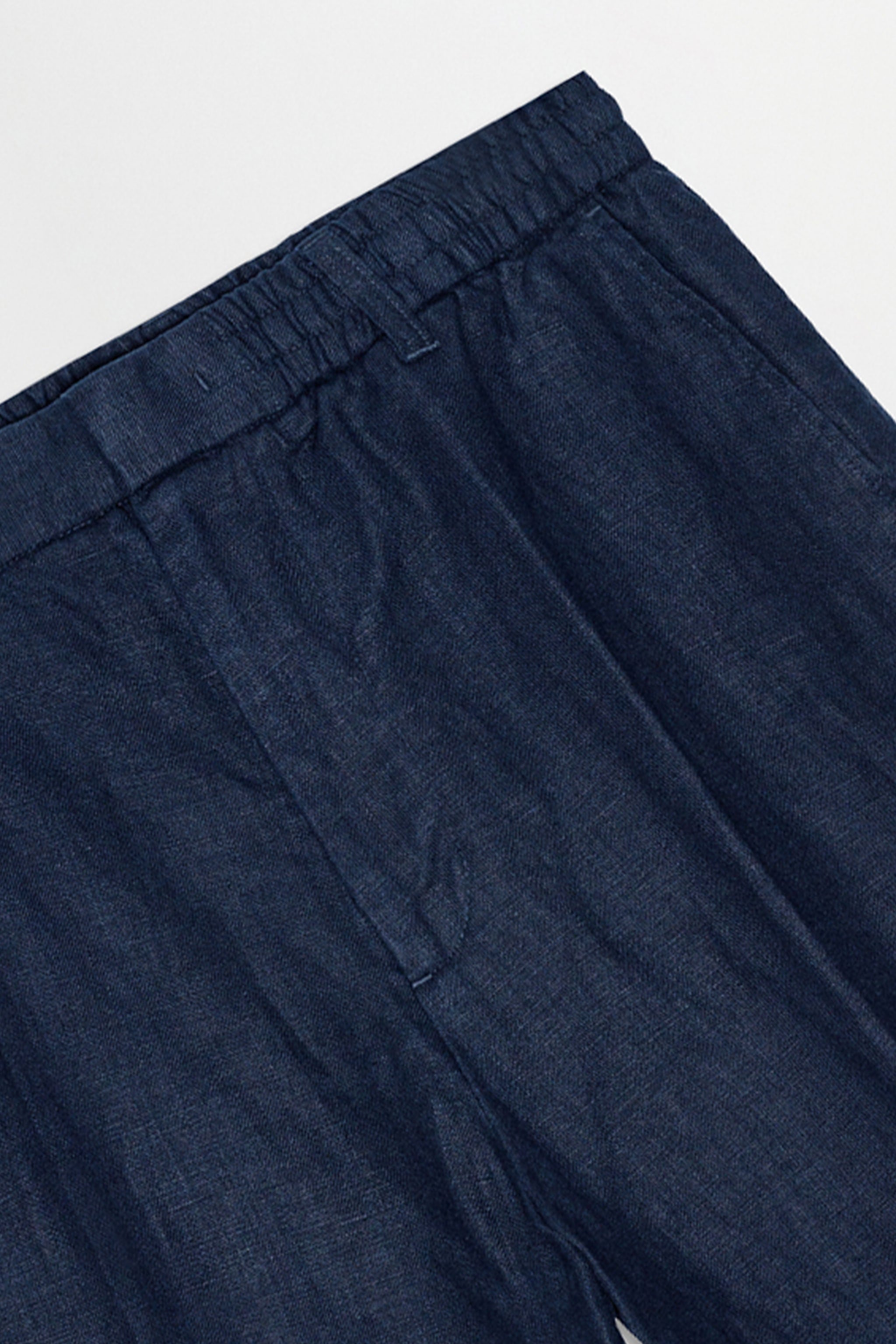 NN07 Billie Drawstring Navy Linen Shorts 1454