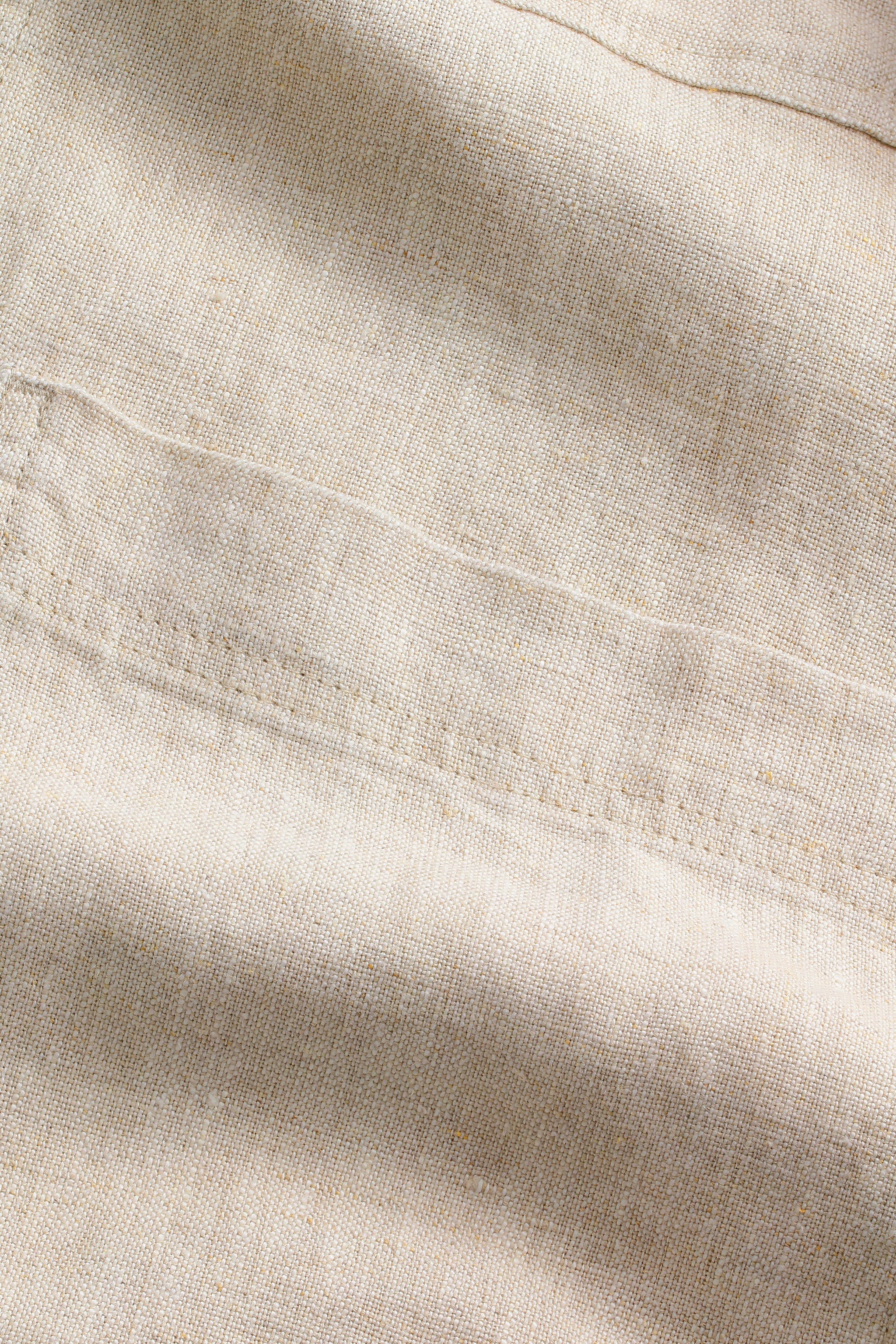 NN07 Olav Linen Oat Overshirt 1454