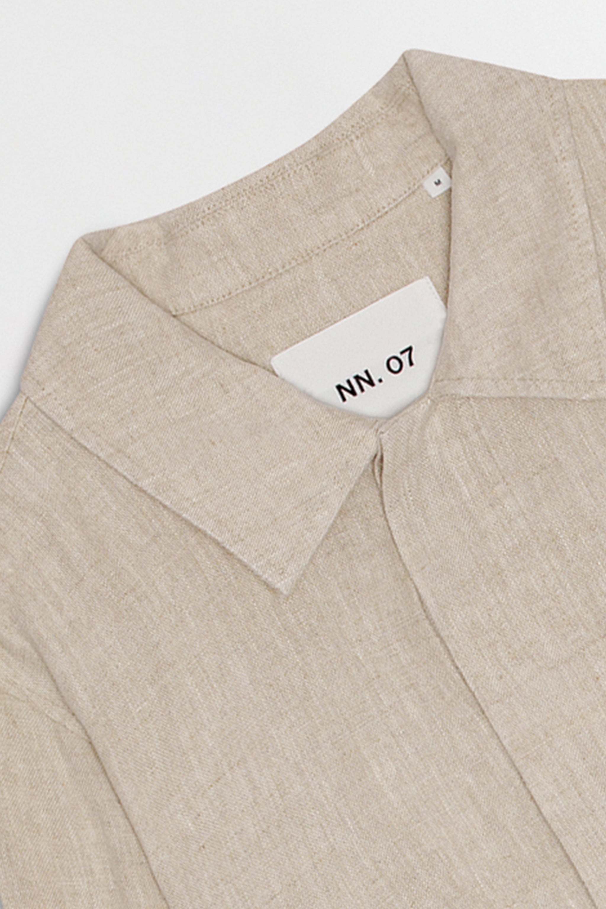 NN07 Olav Linen Oat Overshirt 1454