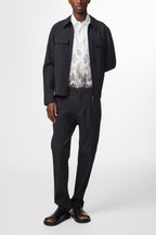 Bill Pleated Seersucker Trouser 5721