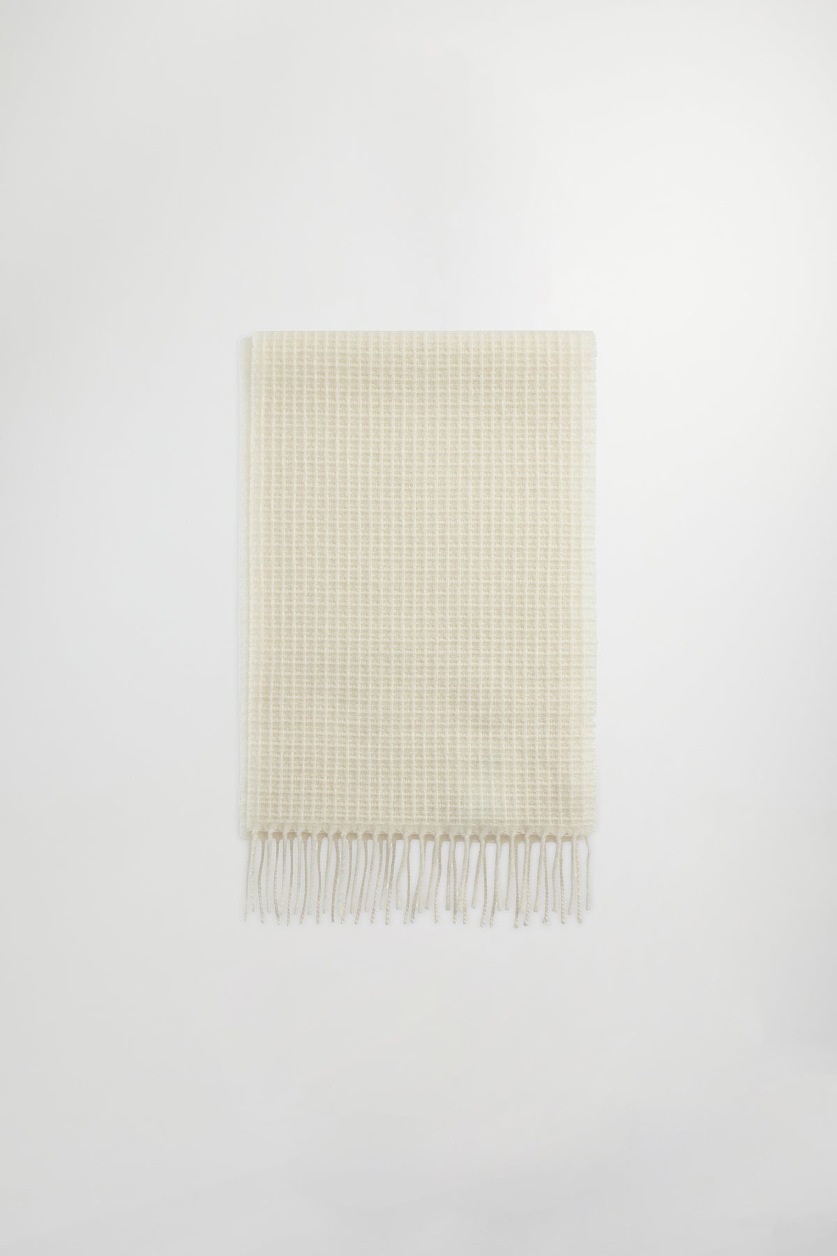 NN.07 Wool Scarf Two 9013 - Ecru