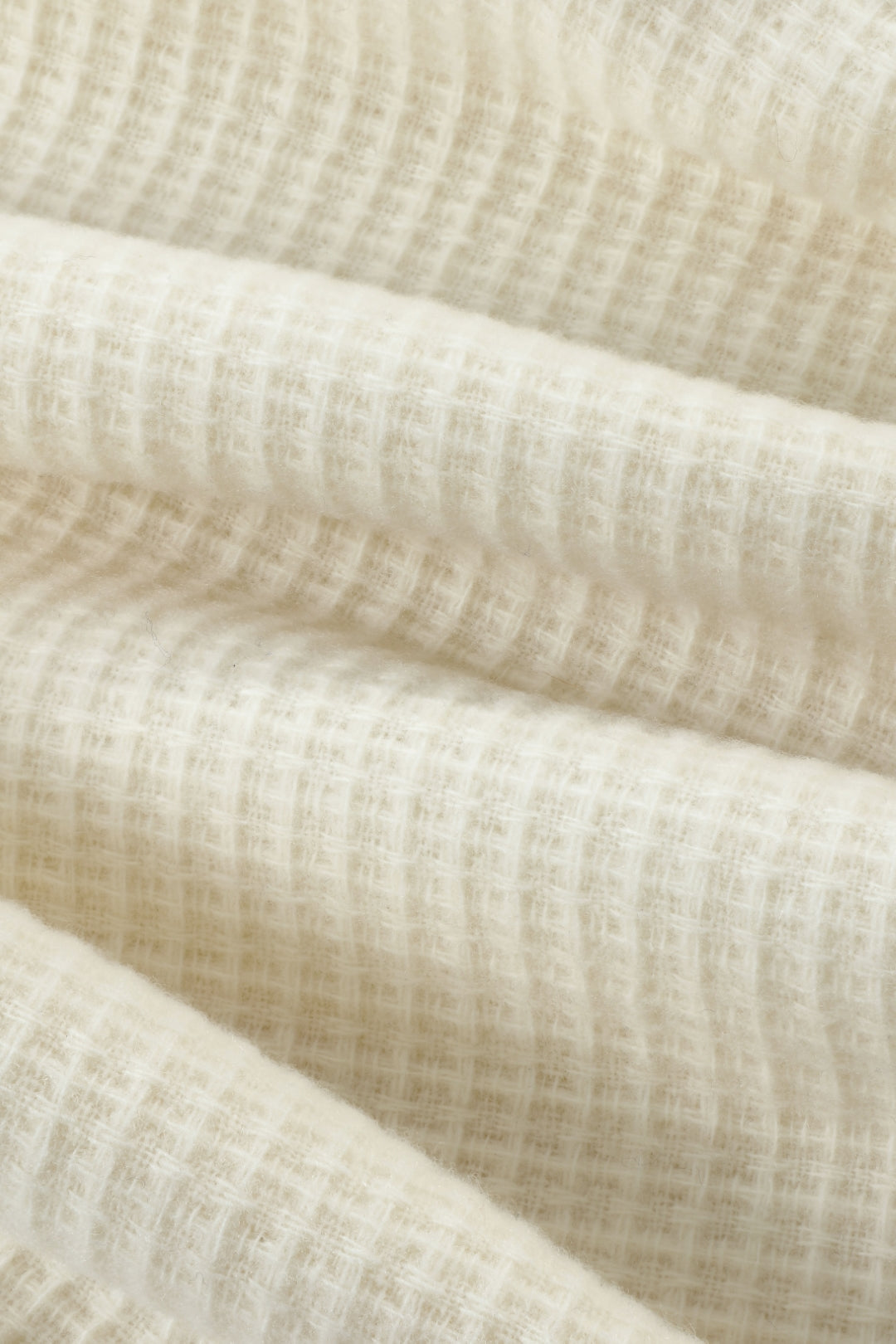 NN.07 Wool Scarf Two 9013 - Ecru
