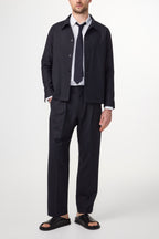NN07 Zander Navy Stripe Hybrid Jacket 1088