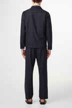 NN07 Zander Navy Stripe Hybrid Jacket 1088