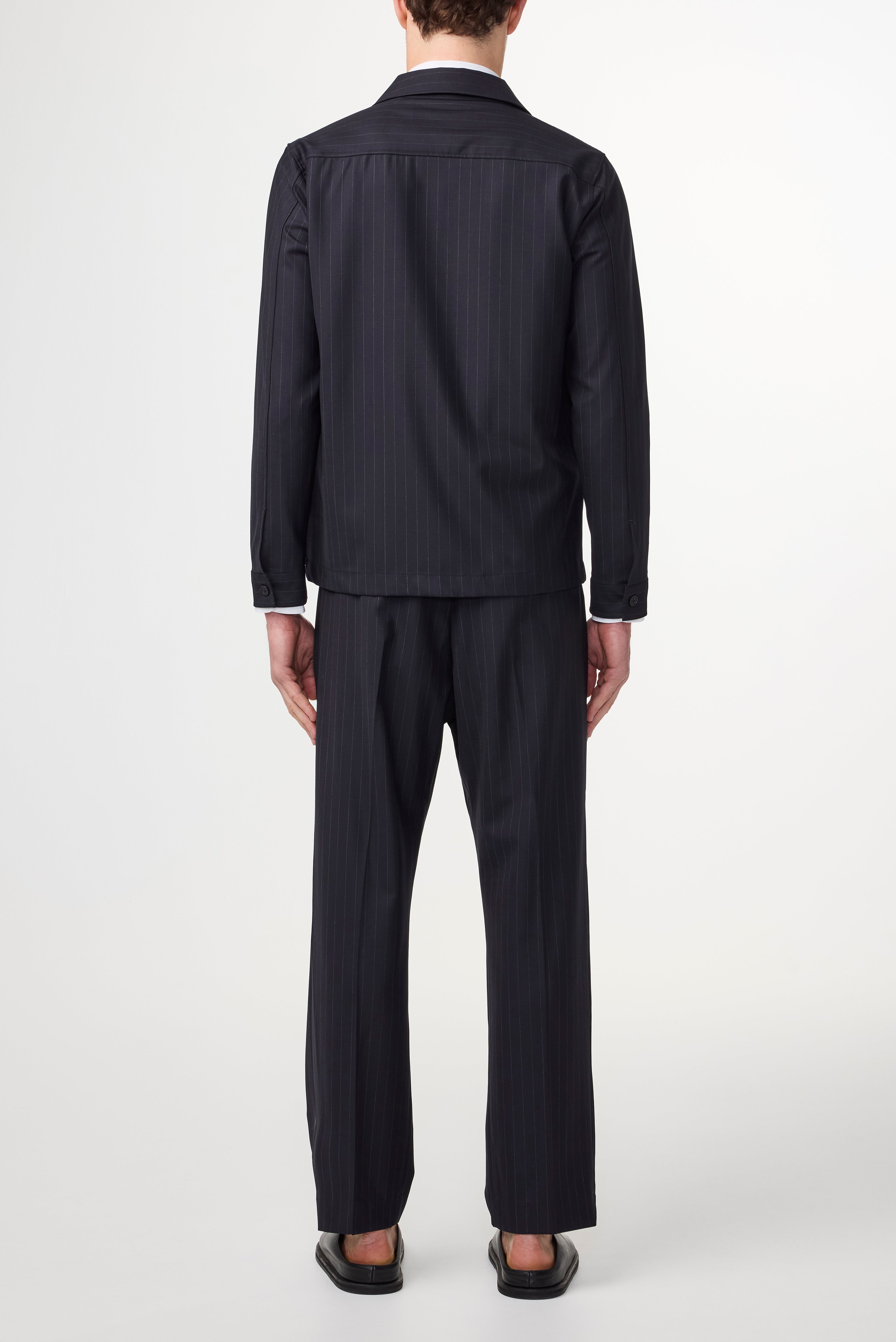 NN07 Zander Navy Stripe Hybrid Jacket 1088