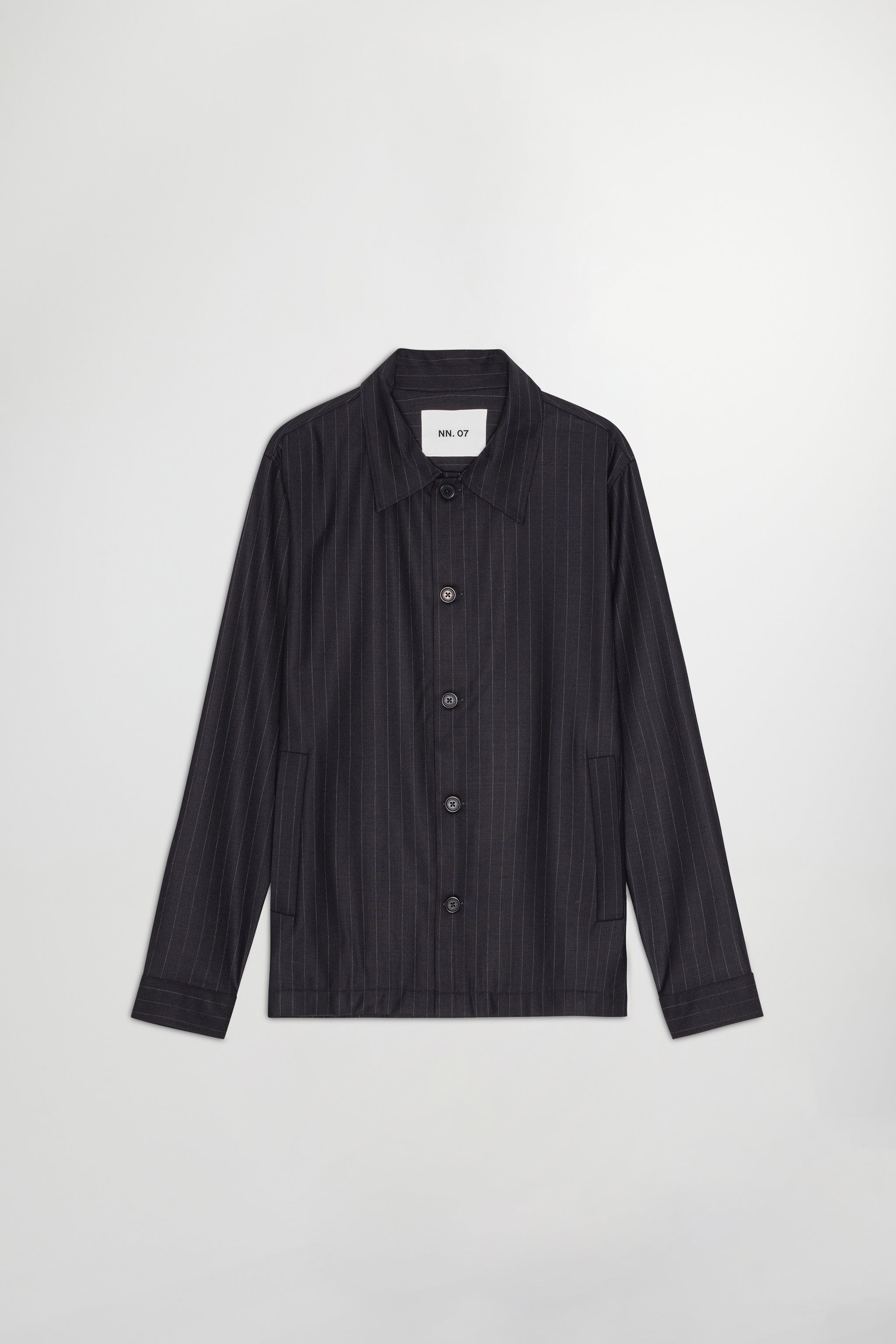 NN07 Zander Navy Stripe Hybrid Jacket 1088