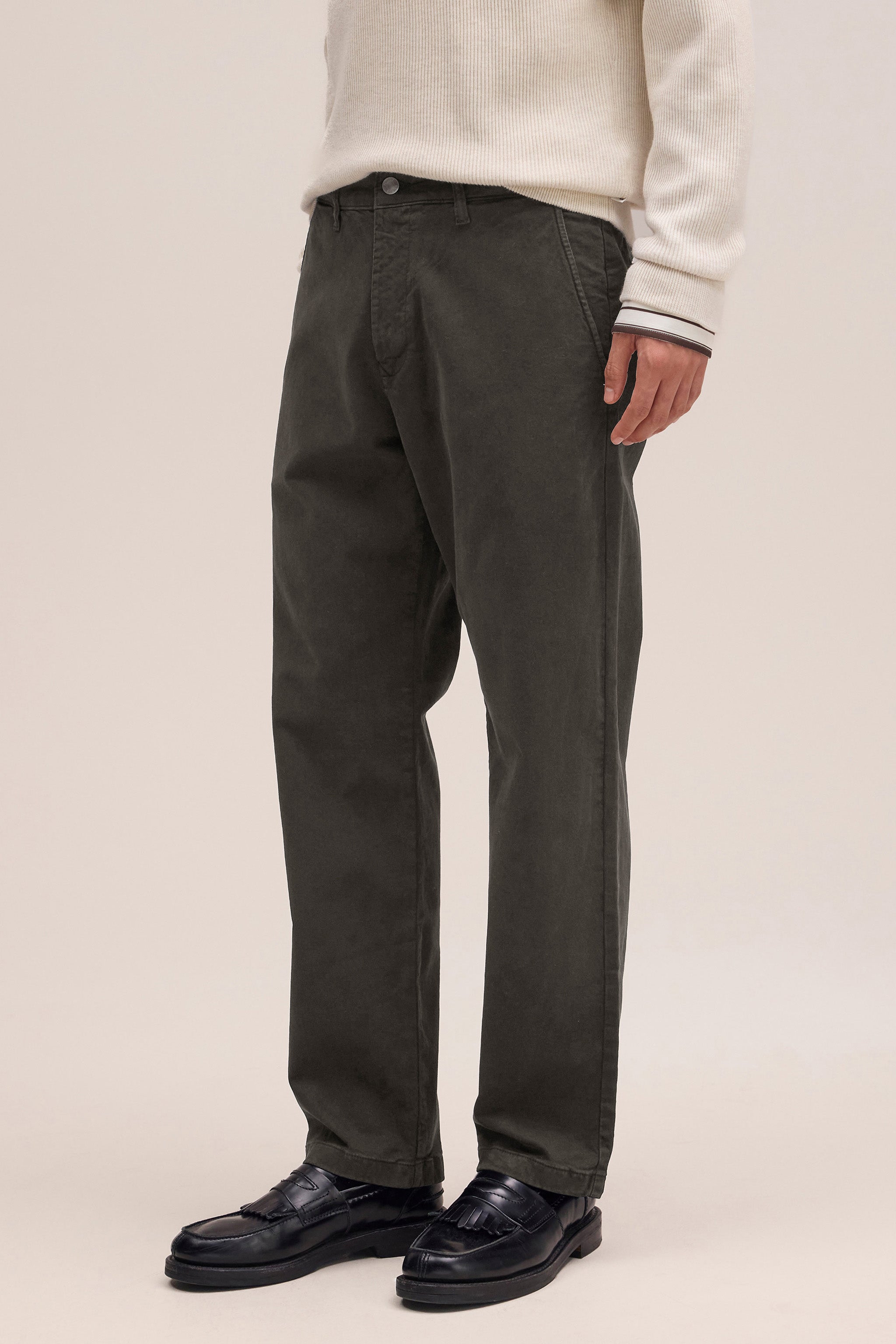 NN.07 Aden Straight Leg Chino Trouser 1923 - Dark Army