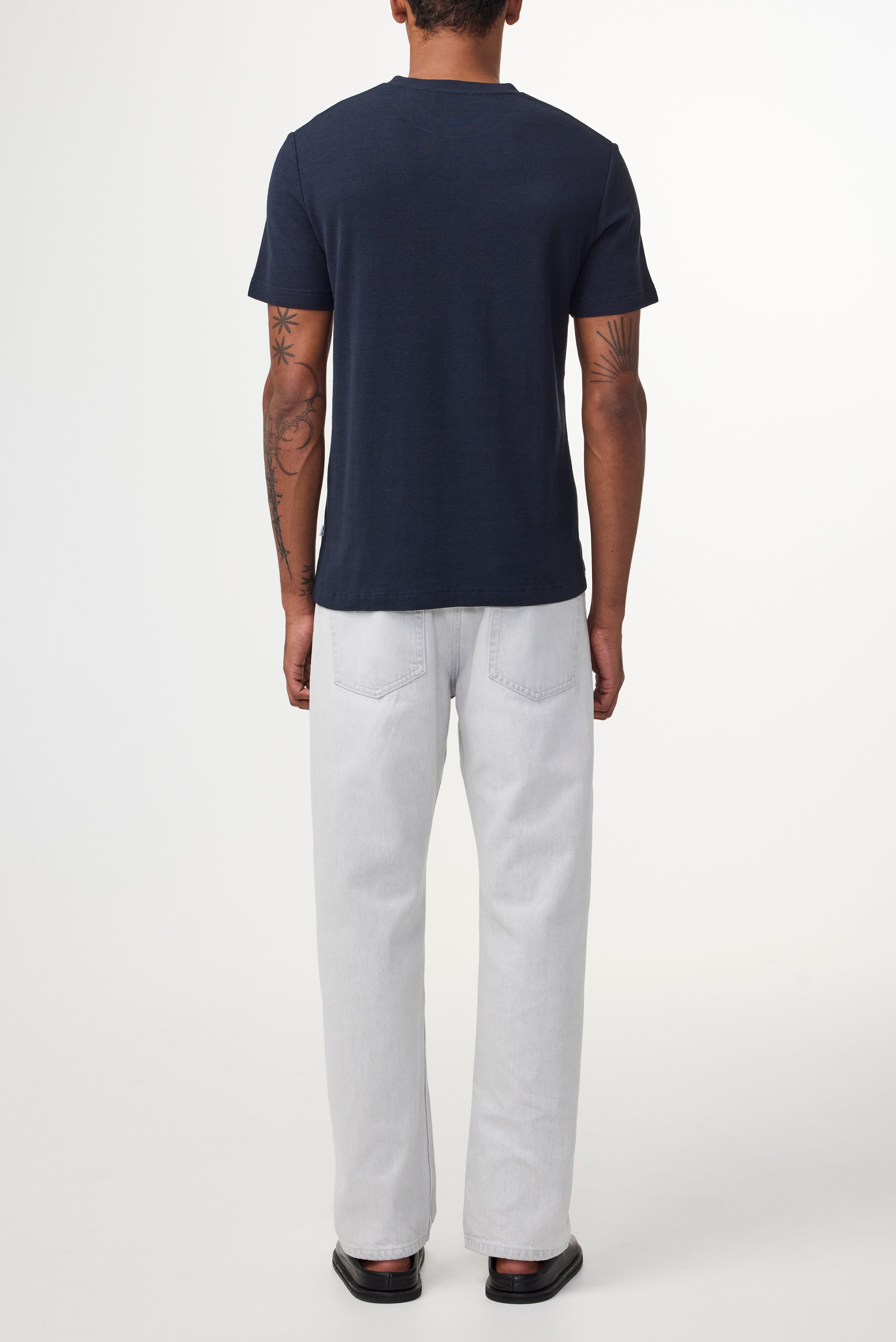 NN07 Clive Waffle Knit T-Shirt 3323