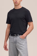 NN.07 Clive Waffle Knit T-Shirt 3323 - Black