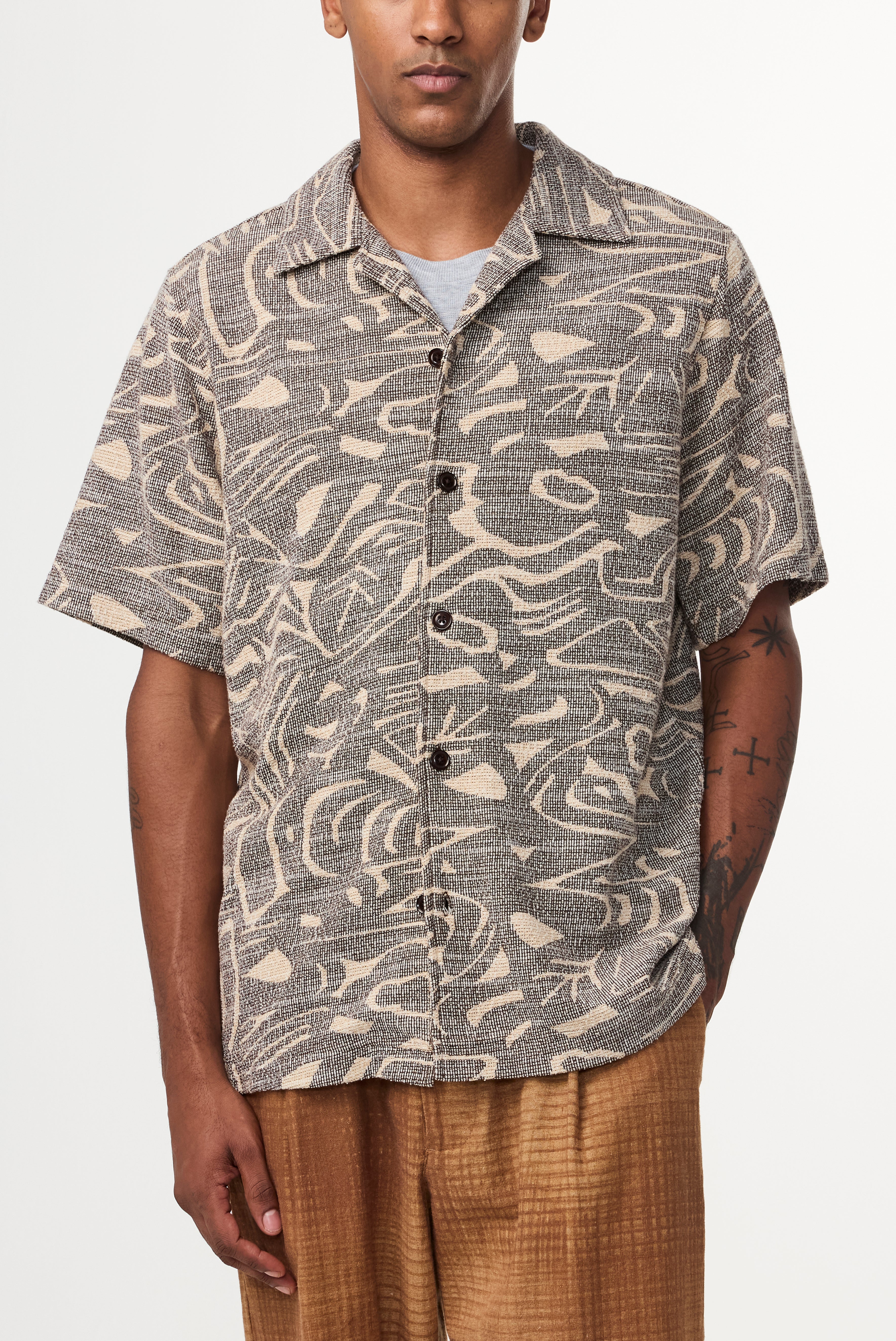NN07 Julio Bouclé Jacquard Shirt 3420