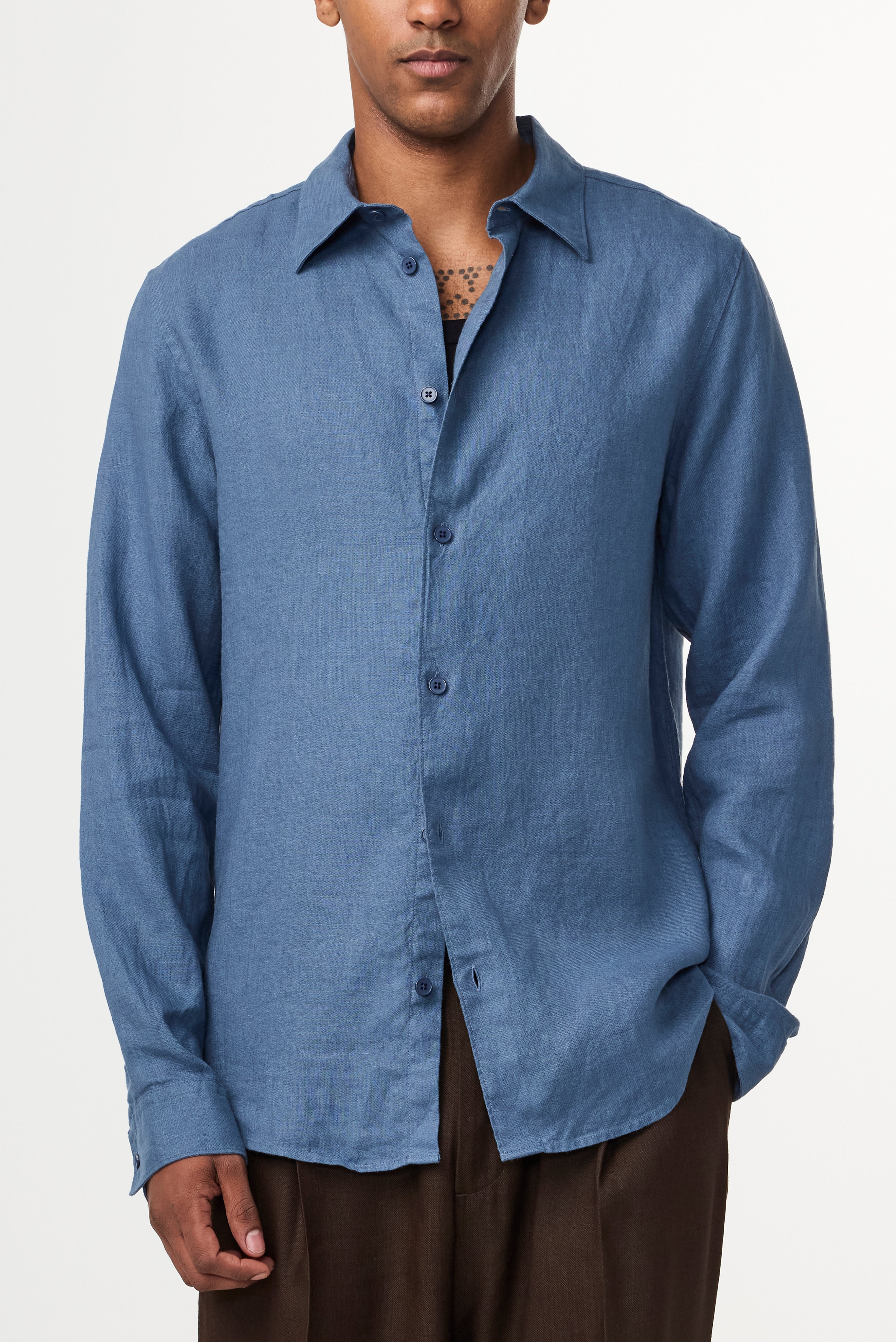 NN07 Enzo Linen Shirt 5708