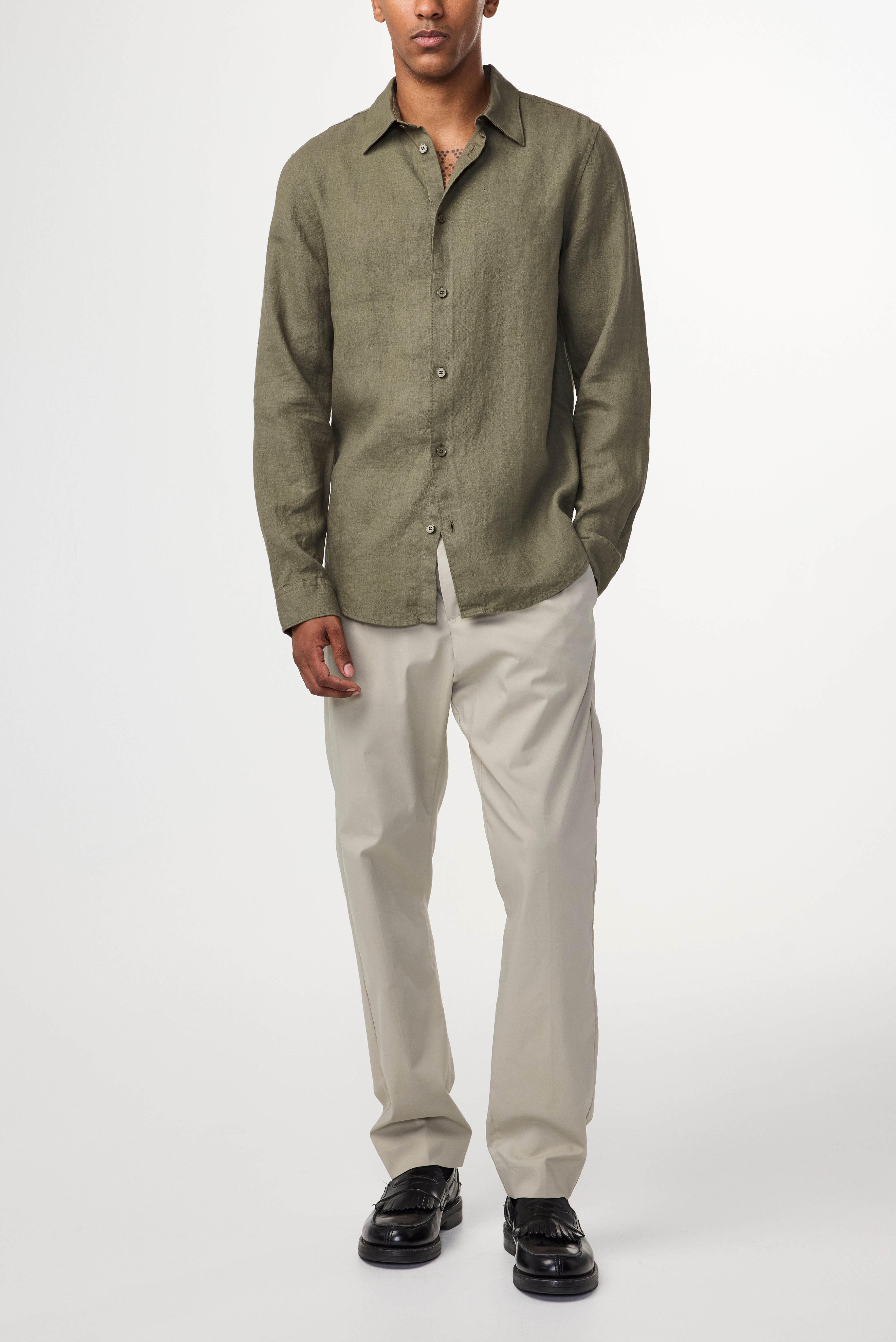 NN07 Enzo Linen Shirt 5708