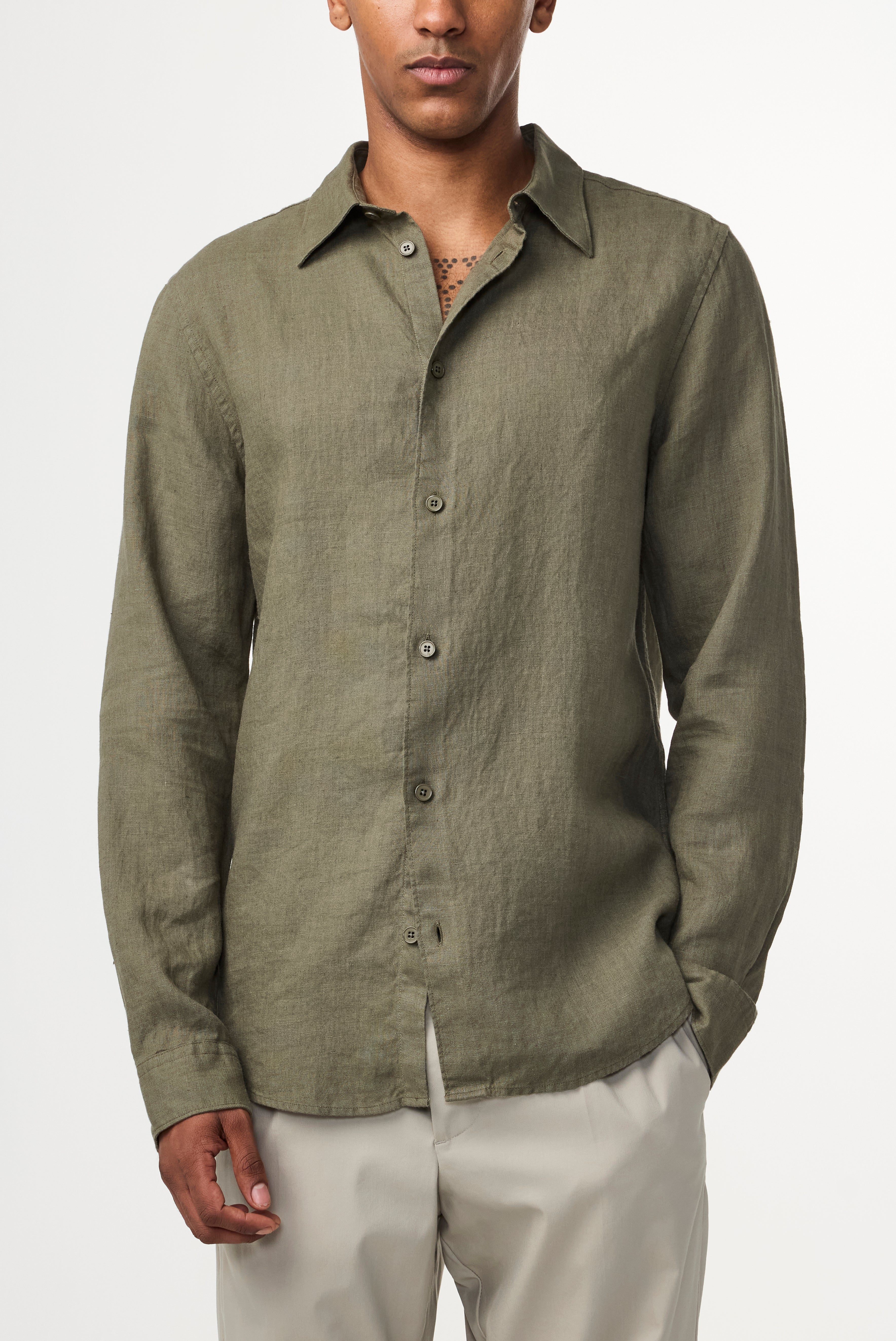 NN07 Enzo Linen Shirt 5708
