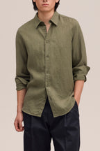 NN.07 Enzo Linen Shirt 5708 - Capers