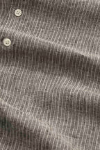 NN.07 Enzo Striped Linen Shirt 5728 - Clay Stripe