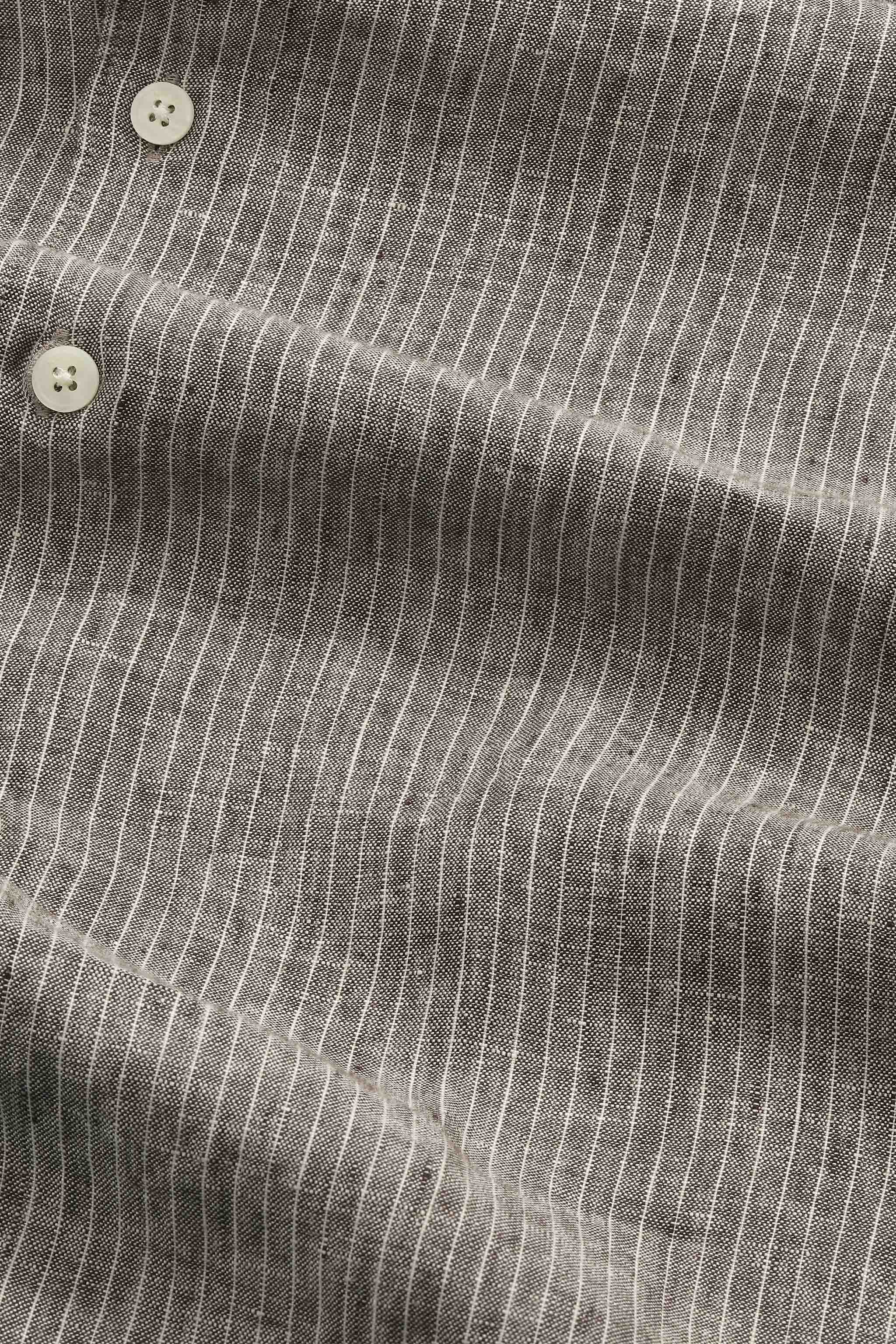 NN.07 Enzo Striped Linen Shirt 5728 - Clay Stripe