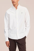 NN.07 Colby Button Down Logo Oxford Shirt 5910 - White