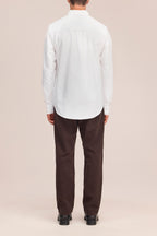 NN.07 Colby Button Down Logo Oxford Shirt 5910 - White